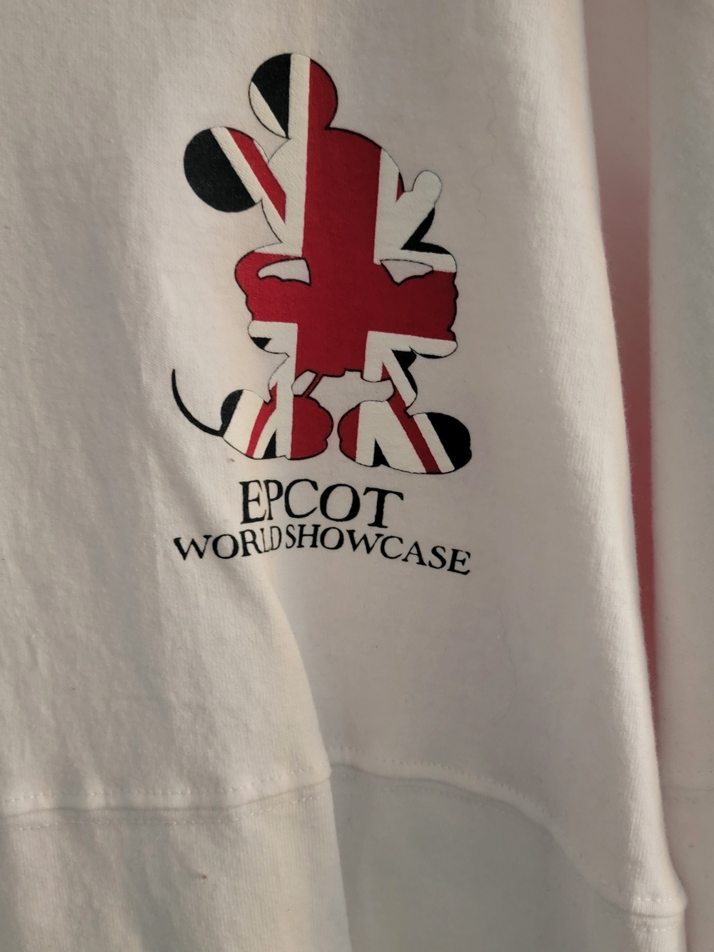 Epcot World Showcase Union Jack Mickey Spirt Jersey